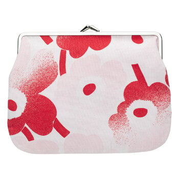 Accessoires, Portefeuille Mini Unikko Puolikas Kukkaro, Häävihdys, rose - rouge, Rouge