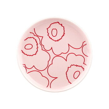 Plates, Oiva - Piirto Unikko plate, 13,5 cm, pink - red, Red