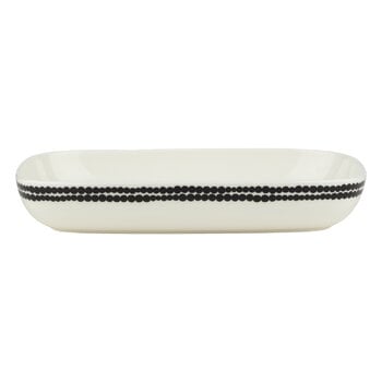 Serveware, Oiva - Siirtolapuutarha serving dish, black - white, White