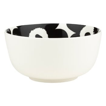 Bowls, Oiva - Unikko bowl, 9 dl, white - black, White