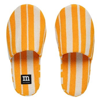 Marimekko Raide tossut, sahraminkeltainen - kerma, tuotekuva
