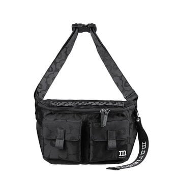 Marimekko Sling Bag Unikko olkalaukku, M, musta, tuotekuva