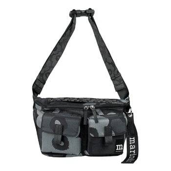 Marimekko Sling Bag Unikko olkalaukku, M, harmaa - tummanharmaa - musta, tuotekuva