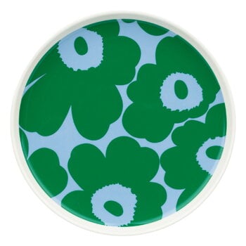 Marimekko Oiva - Unikko plate 20 cm, white - beige | Finnish