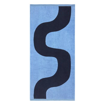 Marimekko Seireeni bath towel, light blue - dark blue