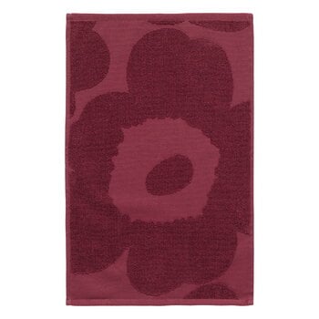 Hand towels & washcloths, Unikko Solid guest towel, 32 x 50 cm, burgundy, Red