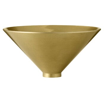 Platters & bowls, Taper bowl, brass, Gold