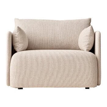 Armchairs & lounge chairs, Offset 1-seater sofa, Savanna 202, Beige