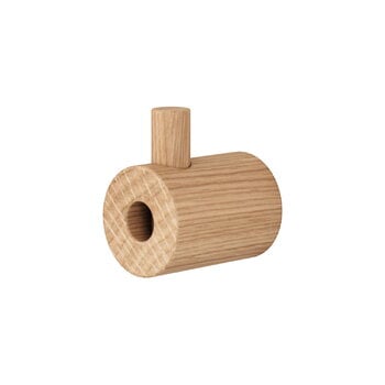 Moebe Wooden wall hook, oak, product image