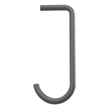 Shelving units, String hooks for metal shelf, 5-pack, dark grey, Gray