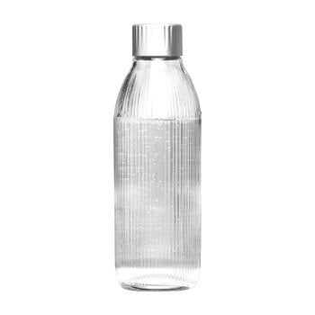 Machines à soda, Bouteille en verre Mysoda, 1 L, argent, Argent