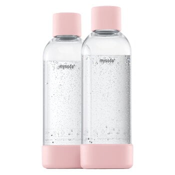 Mysoda Mysoda water bottle 1 L, 2 pcs, pink