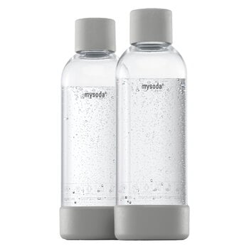 Mysoda Mysoda water bottle 1 L, 2 pcs, grey