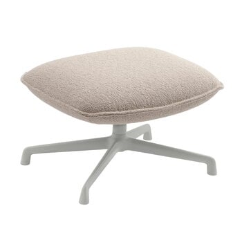 Muuto Doze fotpall med snurrfunktion, grå - beige Hearth 007