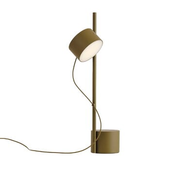 Table lamps, Post table lamp, brown green, Green