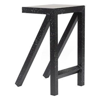 Chaises de bureau, Tabouret de bar Bureaurama, 74 cm, noir - blanc moucheté, Noir