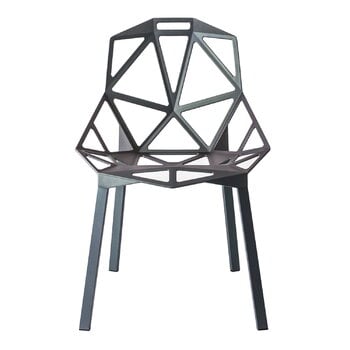 Magis Chair_One, grau/grün lackiertes Aluminium