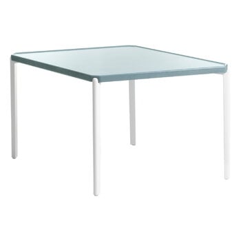 Magis Tambour Tisch, niedrig, 73 cm, Weiß - Hellblau