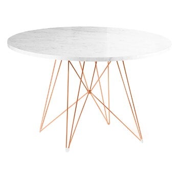 Magis XZ3 table, 120 cm, copper - white marble