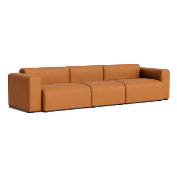 HAY Mags Soft 3-seater sofa, Comb.1 low arm, Sense 250 leather, product image