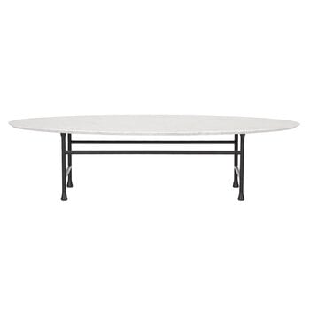 Basta Forte table, oval, Carrara white - black