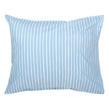 Pillowcases, Piccolo pillowcase, 50 x 60 cm, off-white - light blue, White