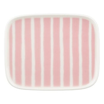 Marimekko Oiva - Piccolo plate, 15 x 12 cm, white - pink, product image