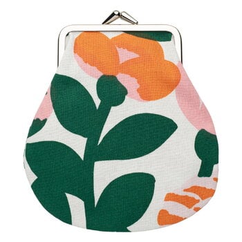 Accessoires, Pieni Green Green Pieni Kukkaro Täschchen, weiß-grün-rosa-orange, Weiß