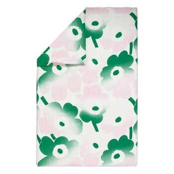 Duvet covers, Unikko Häivähdys duvet cover, 150 x 210 cm, off-white - pink - green, White