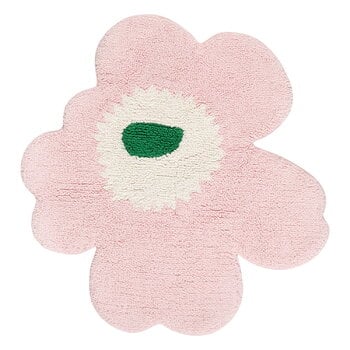 Bath mats & rugs, Unikko bathroom rug, pink - off-white - green, Green