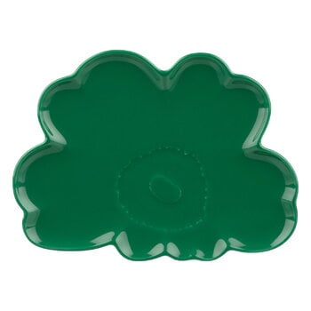 Decorative objects, Unikko Shape plate, 19 cm, green, Green