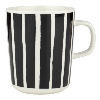 Cups & mugs, Oiva - Piccolo mug, 2,5 dl, white - black, White