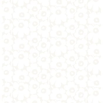 Tessuti Marimekko, Tessuto di cotone Pieni Unikko, bianco, Bianco