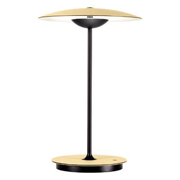 Lighting, Ginger 20 M table lamp, brushed brass - white, Black