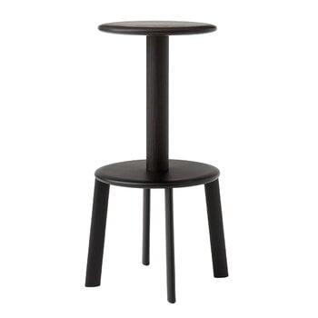 &Tradition Tabouret de bar Massif AV40, chêne teinté foncé - noir chaud