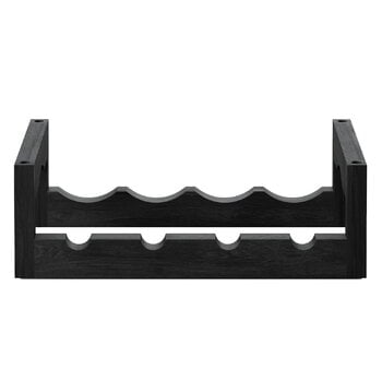 Massproductions Silo stackable wine rack, black stained ash