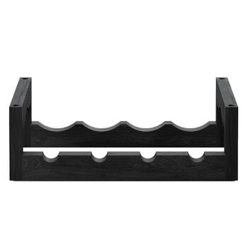 Massproductions Silo stackable wine rack, black stained ash, product image