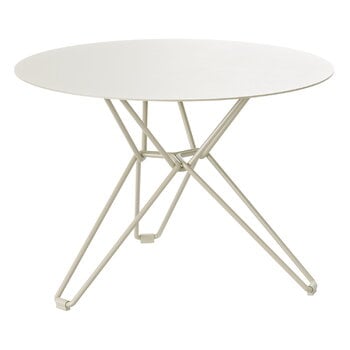 Massproductions Tio Tisch, 60 cm, niedrig, Elfenbeinweiß