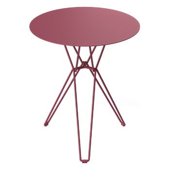 Massproductions Tio pöytä, 60 cm, korkea, viininpunainen