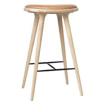 Bar stools & chairs, High Stool, 74 cm, soaped oak, Natural