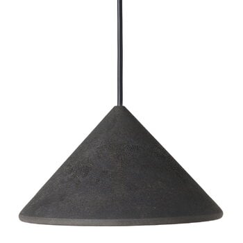Lampade a sospensione, Lampada a sospensione Terra, rifiuti di caffè nero, Nero