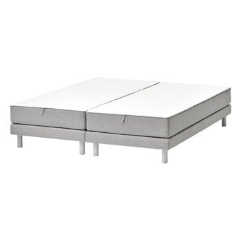 Letti, Letto Aina, 180 x 200 cm, grigio chiaro, Grigio