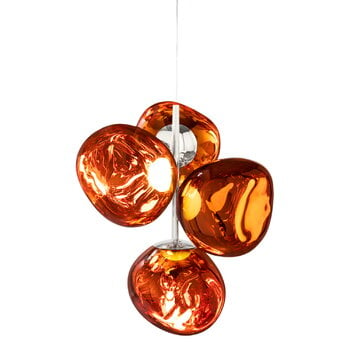 Pendant lamps, Melt Chandelier Mini pendant, LED, copper, Copper