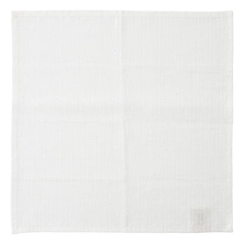 Cloth napkins, Byasa linen napkin, 45 x 45 cm, ecru, White