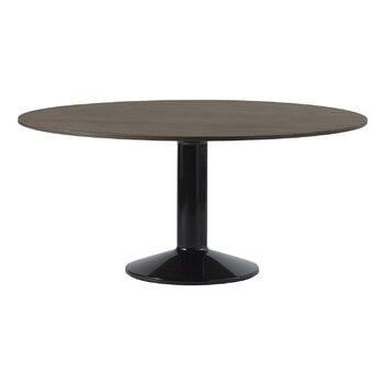 Muuto Midst bord, 160 cm, mörkoljad ek - svart
