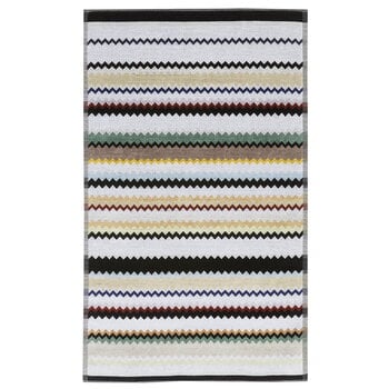 Teli da doccia, Asciugamano da bagno Curt, 60 x 100 cm, 160 nero multicolore, Nero