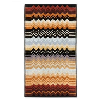 Asciugamani, Asciugamano Giacomo, 40 x 70 cm, 160 nero multicolore, Nero