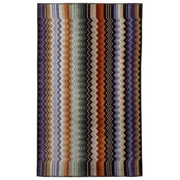 Teli da doccia, Asciugamano da bagno Giacomo, 70 x 115 cm, 165 verde multicolore, Multicolore
