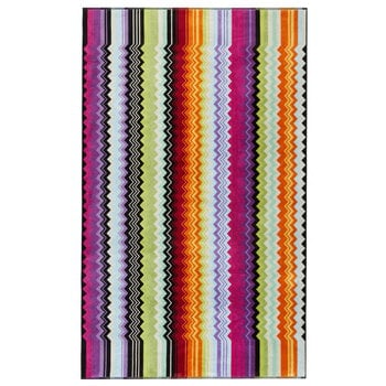 Teli da doccia, Asciugamano da bagno Giacomo, 100 x 150 cm, T59 arancione multicolore, Multicolore