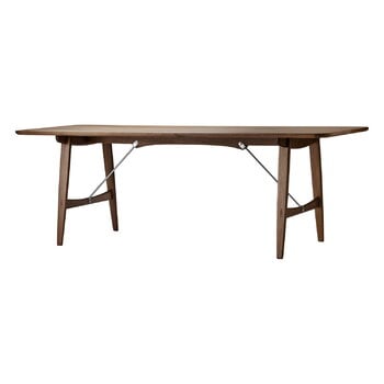 Carl Hansen & Søn BM1160 Hunting dining table, oiled walnut - steel, product image